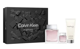CK EUPHORIA MEN 3S SET (EDT 100ML EDT 15ML 100ML A/SHAVE )