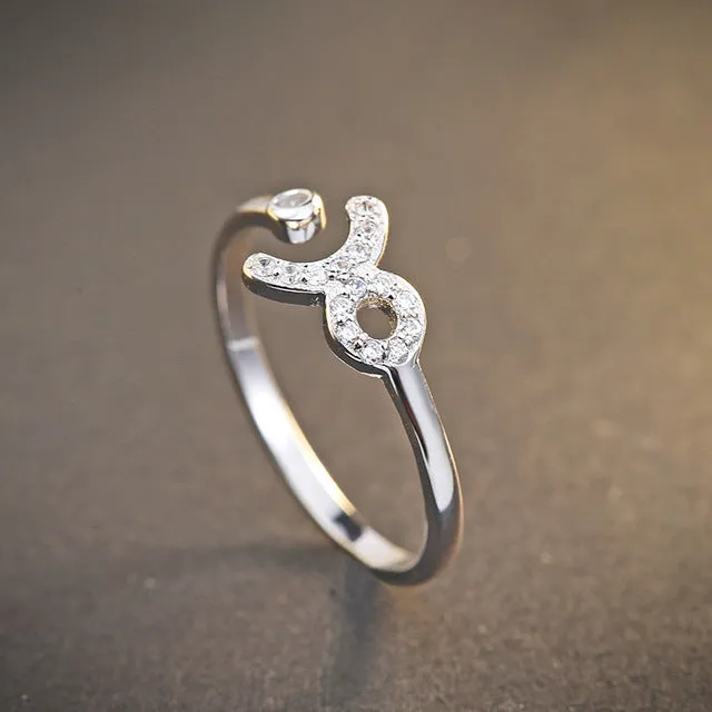 GZ 925 Silver Constellations Ring for Women Wedding Punk AAA Crystal Cubic Zircon 100% S925 Sterling Solid Silver Rings