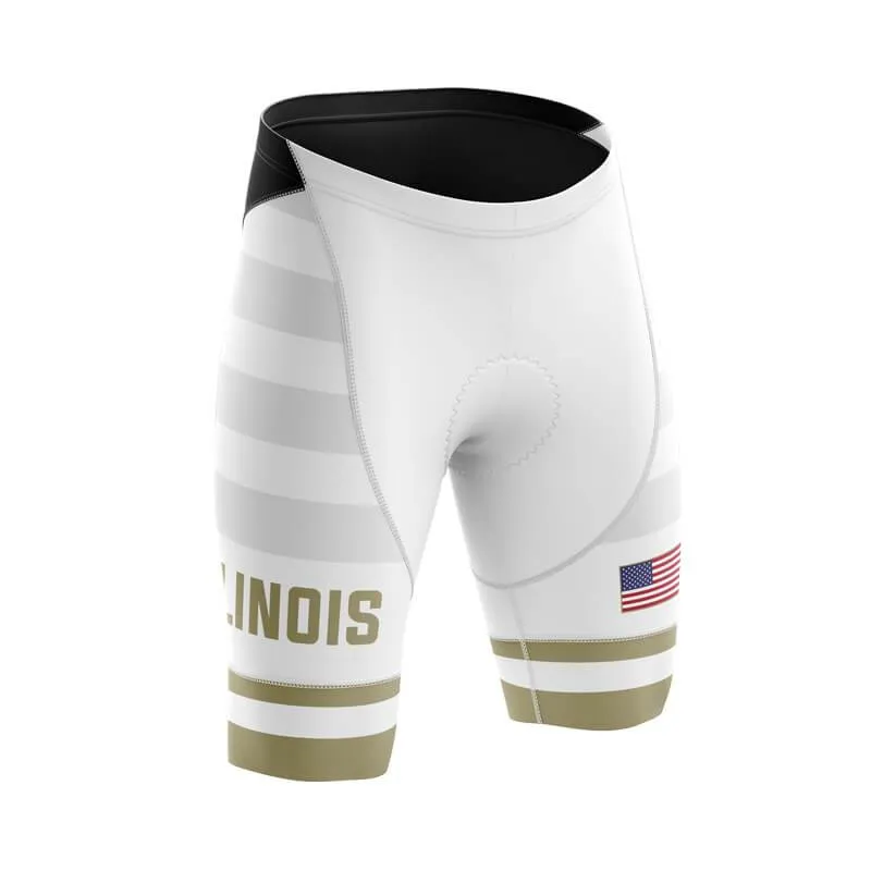 illinois BB White Signature Bib & Shorts