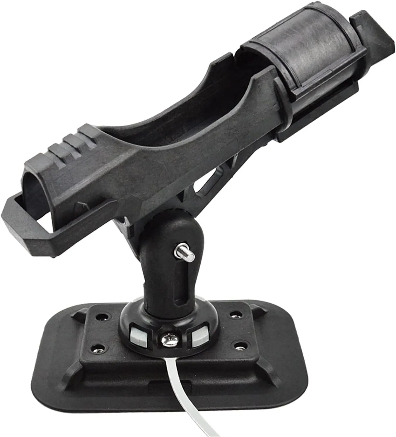 Kayak Inflatable Boat Accessory Dinghy Raft Fishing Tool Rod Holder Device Pole PVC Sup Board Kayak Fixer Fix Pole (Color : Rod Holder and Base)