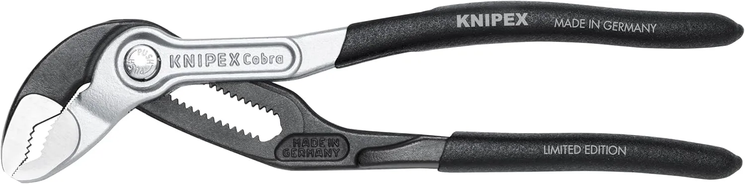 KNIPEX Tools 87 99 180 S01 2024 Holiday Bicolor Cobra Water Pump Pliers, 7-1/4"