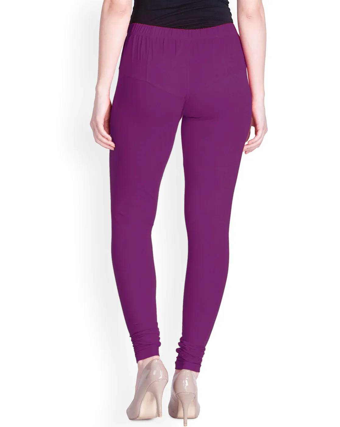 Lyra Purple Churidar Cotton Leggings free Size for Woman