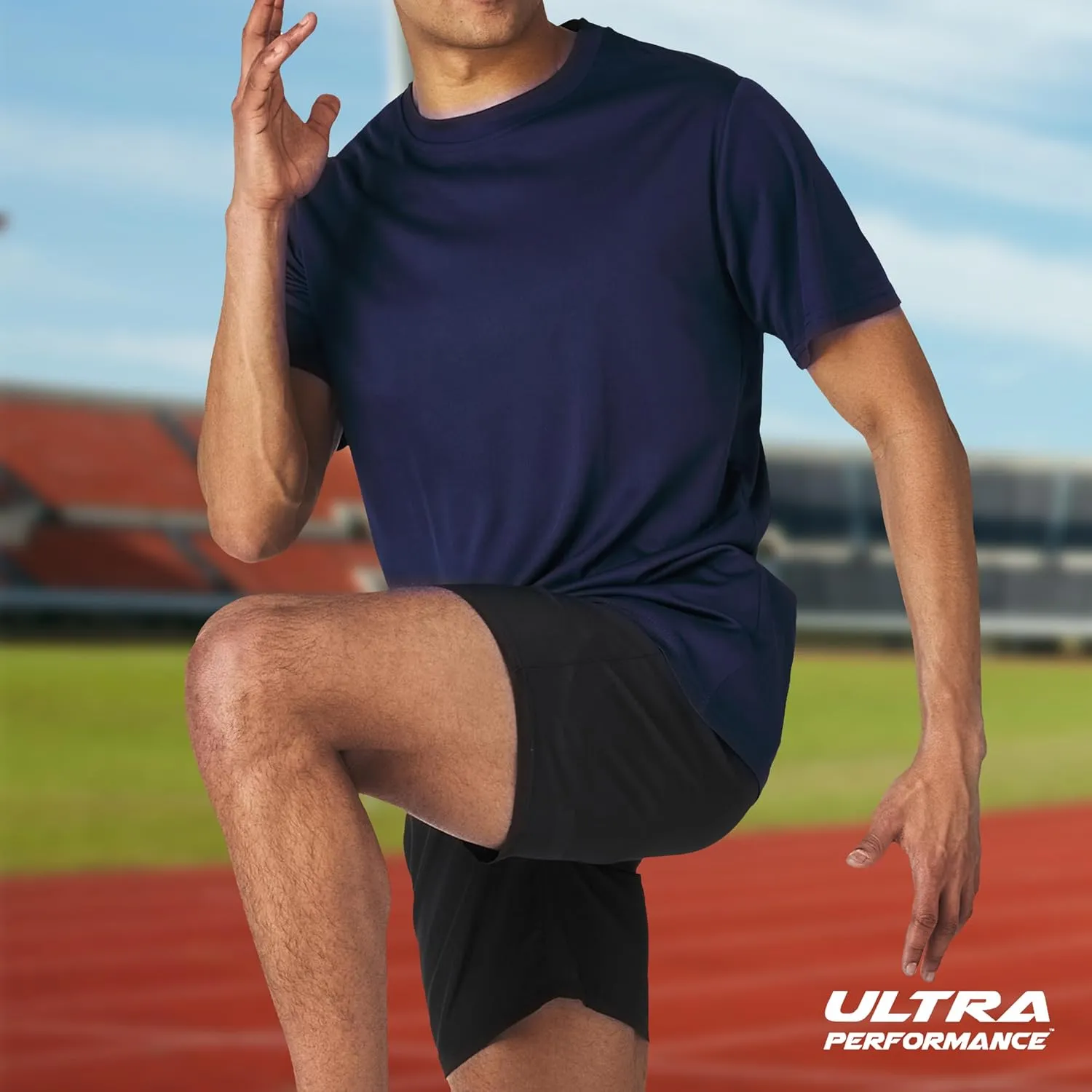 Mens Athletic Short Sleeve Gym Workout T-Shirts 2 Pack Mens Dry Fit Tees Moisture Wicking Crew Neck Running T Shirt for Men