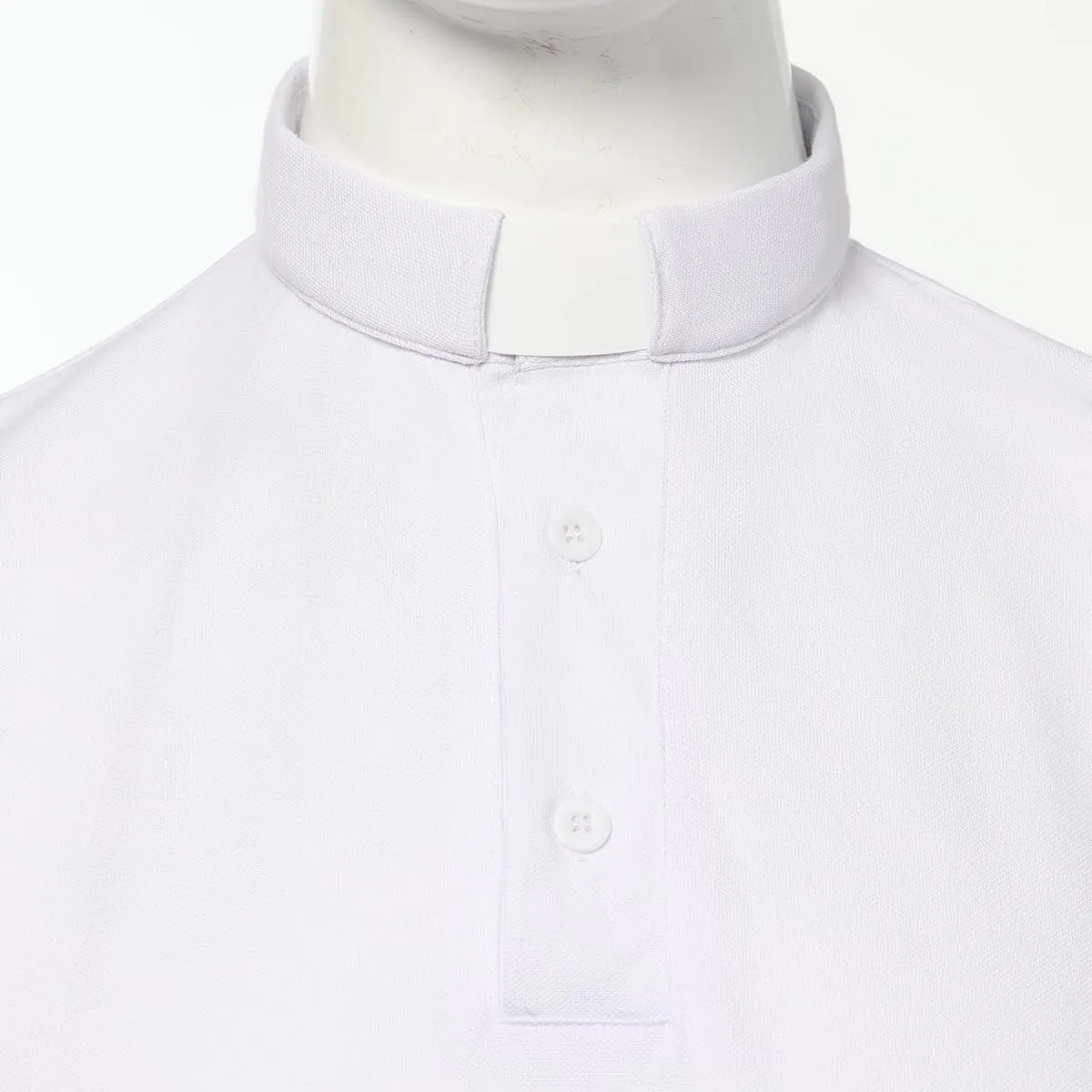 Men's Clergy Tab Collar Polo Shirt Short Sleeve Pastor Minister Preacher Shirt
