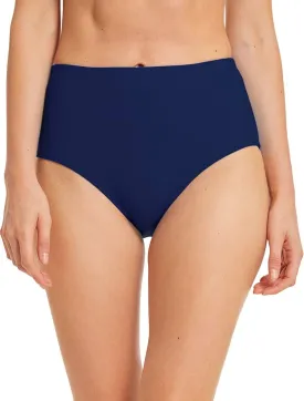 Micosuza Women's Swim Bottom High Waist Retro Basic Full Coverage Bikini Tankini Swimsuit Briefs