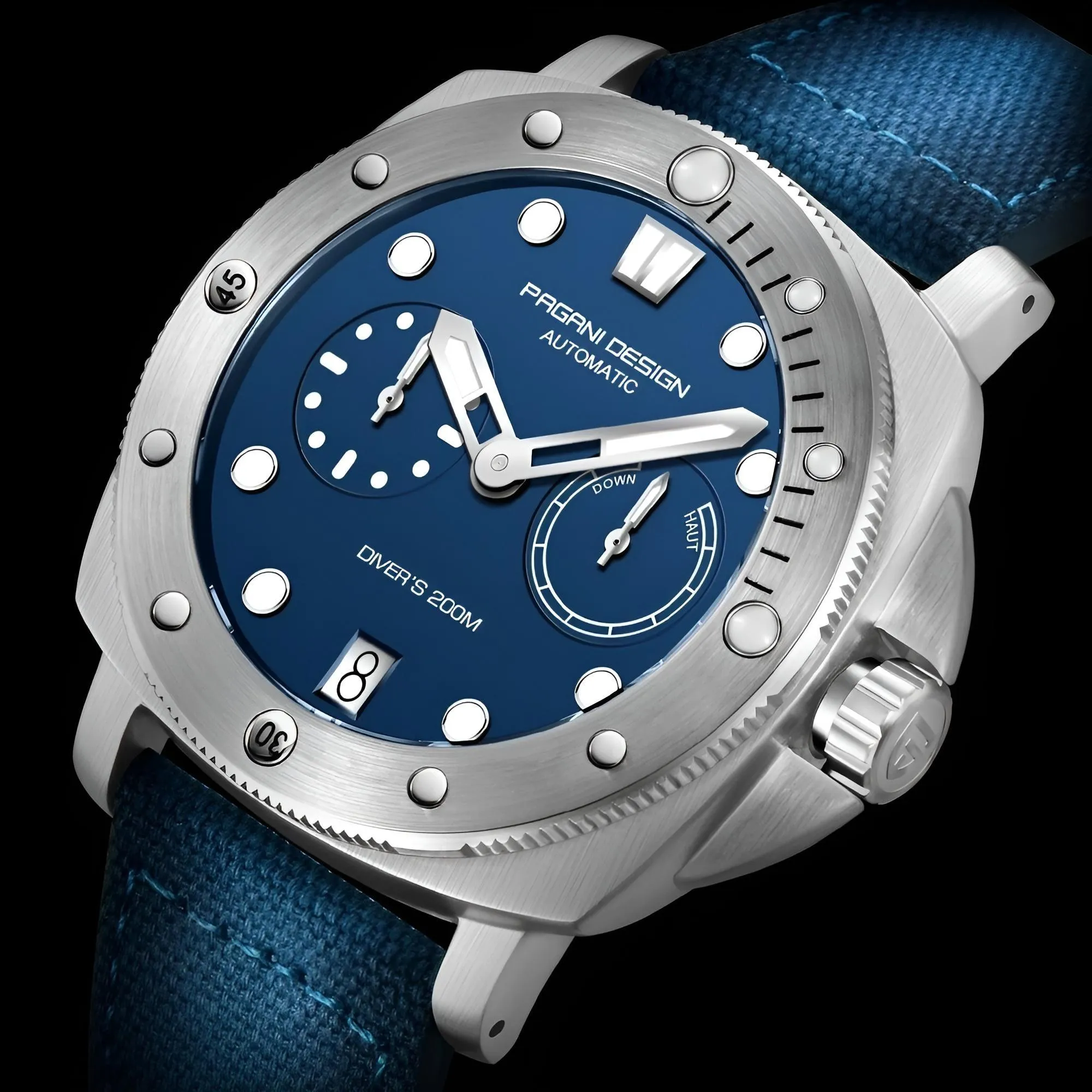 Panerai Homage Men's Watch Automatic Mechanical Watches Diver Watch For Top Brand Luxury 200M Waterproof AR Sapphire Watch for Men