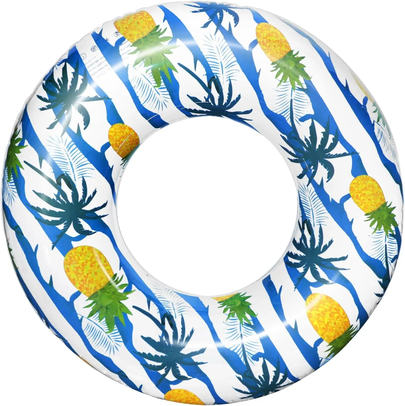 Polita Pool Tubes for Adults, Transparent Pool Floats Tube with Printed, Summer Beach Party Confetti Glitter Pool Inner Tubes for Adults Kids