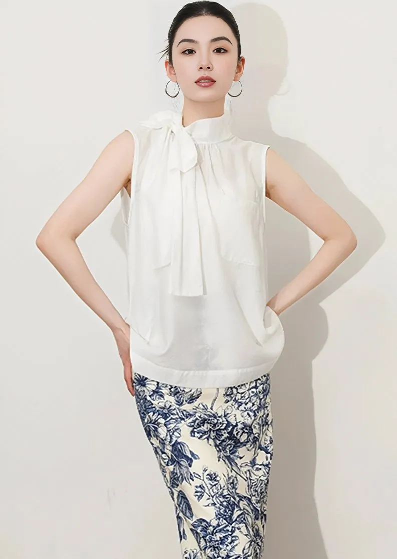 SLEEVELESS STREAMER TOPS