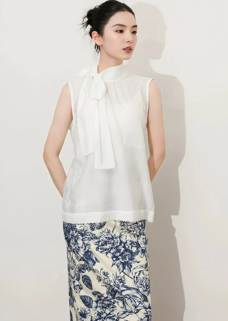 SLEEVELESS STREAMER TOPS