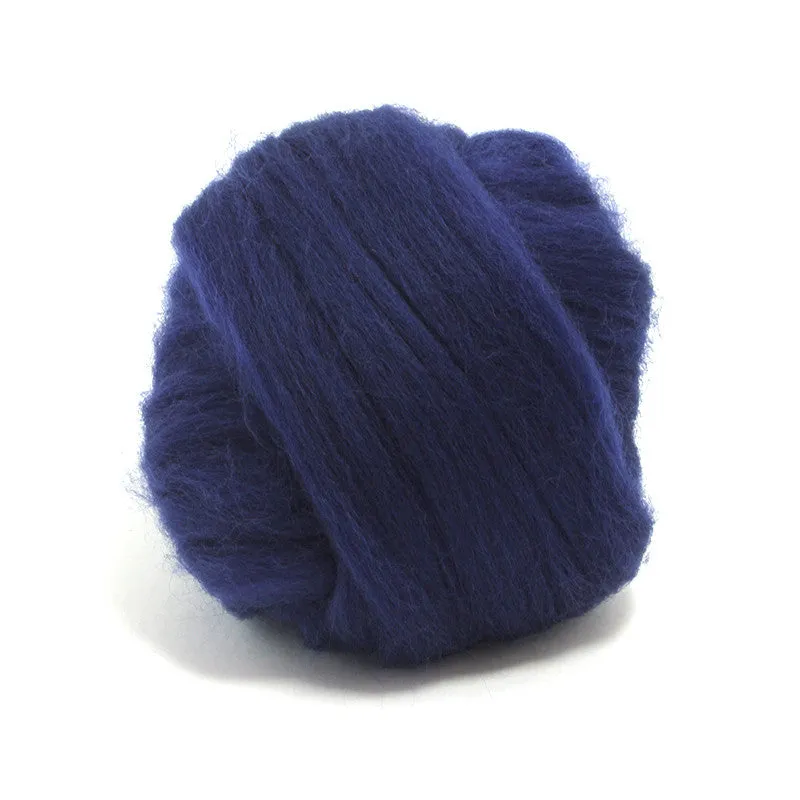 Tanzanite Dyed Merino Tops