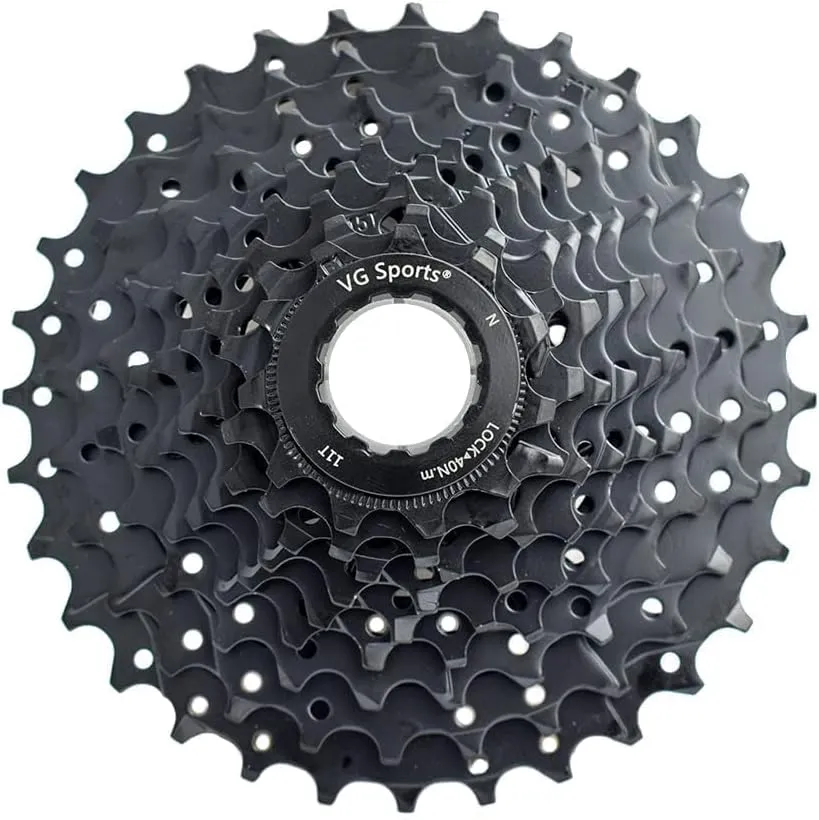 VG SPORTS 9 Speed Cassette 11-25T/11-32T/11-36T/11-40T Bicycle Cassette Fit for Mountain Bike/Road Bike Cassette Compatible with Shimano Sram