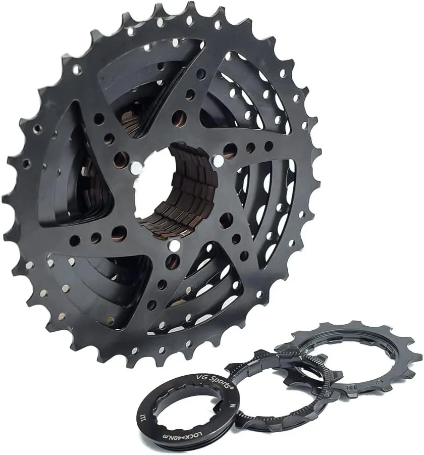 VG SPORTS 9 Speed Cassette 11-25T/11-32T/11-36T/11-40T Bicycle Cassette Fit for Mountain Bike/Road Bike Cassette Compatible with Shimano Sram