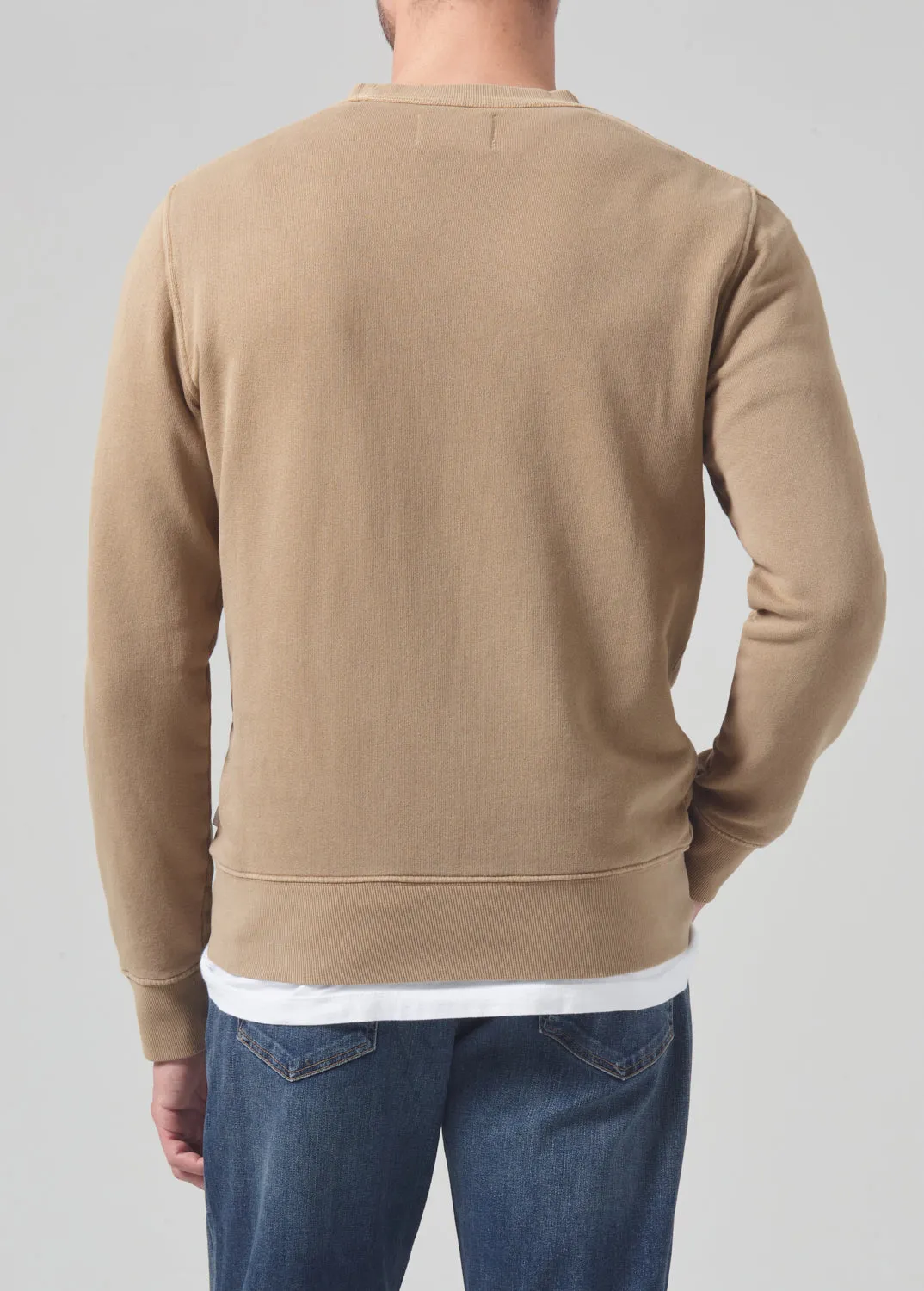 Vintage Crewneck Sweatshirt in Khaki Classic